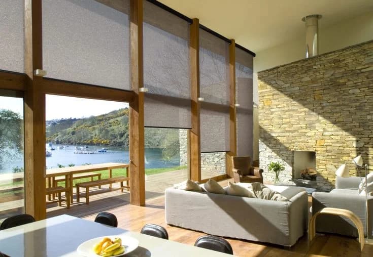 TWO Colourvue Control interior roller shades