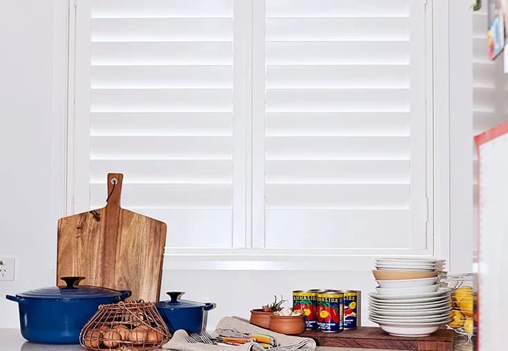 TWO Highprofile Poly pvc shutters