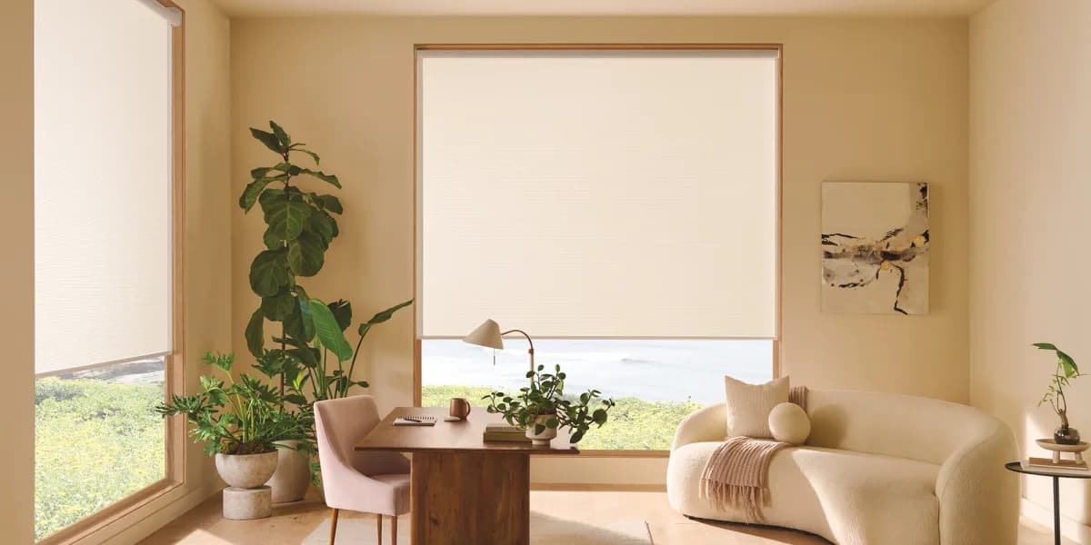 Designer Roller Shades in Ginseng Sisal