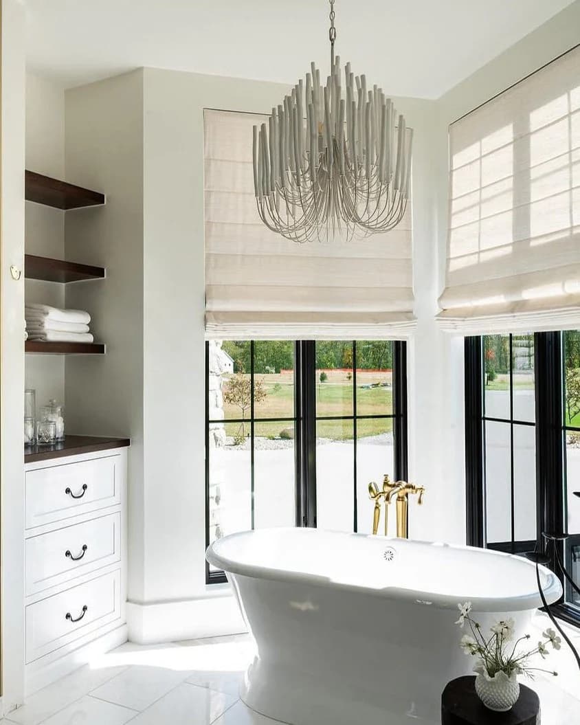 Roman Shades — installed by Luxe Window Works