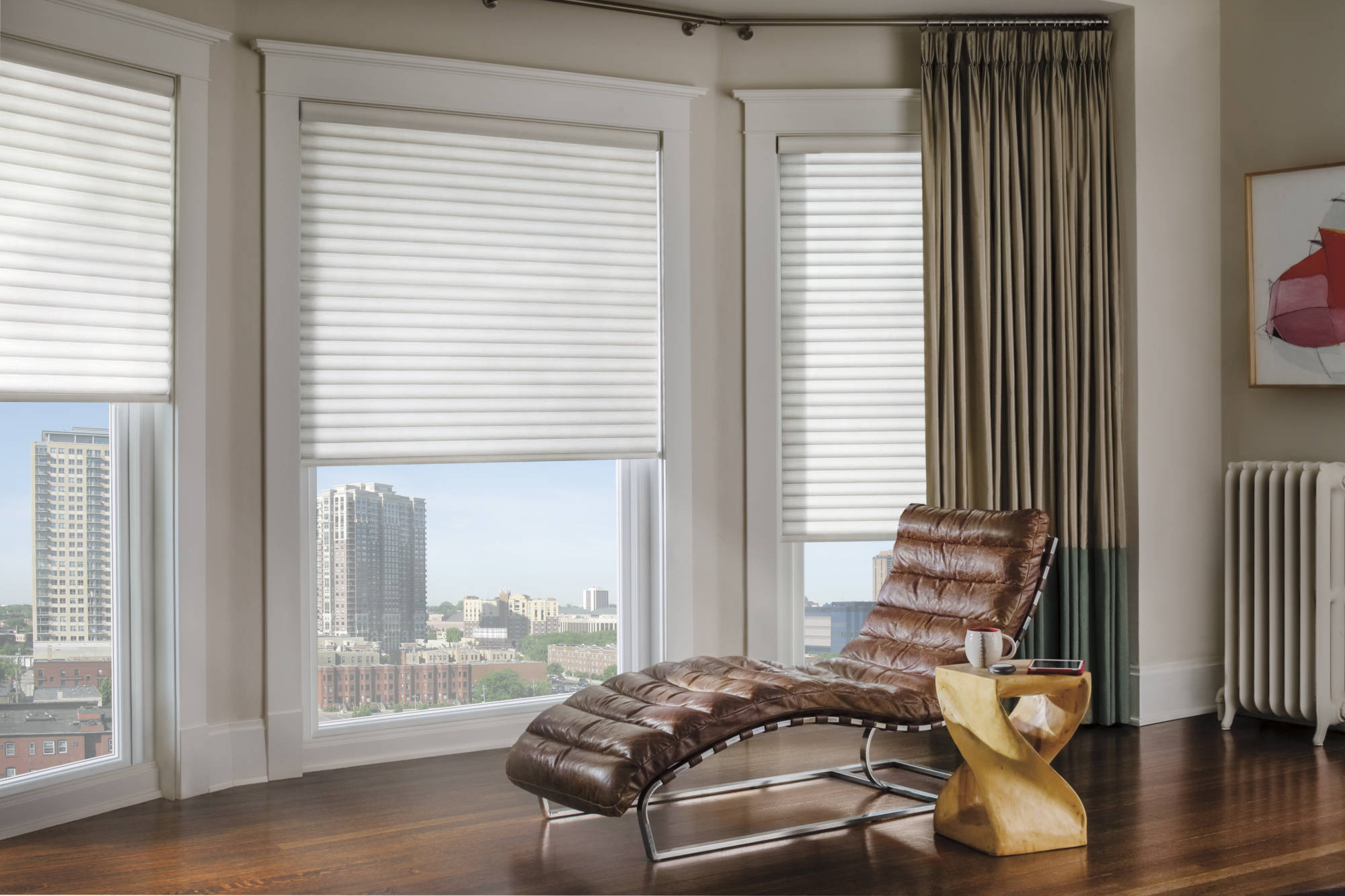 Custom window treatment consultation helping a Coeur d'Alene homeowner choose the right shades for their home