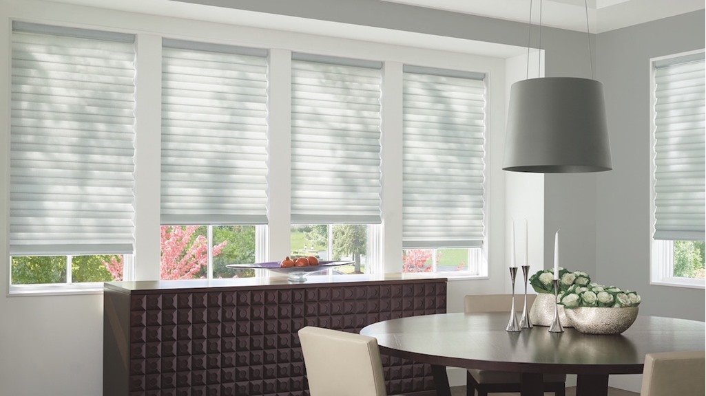 Cordless window blinds installed safely in a Coeur d'Alene rental property meeting federal child safety requirements