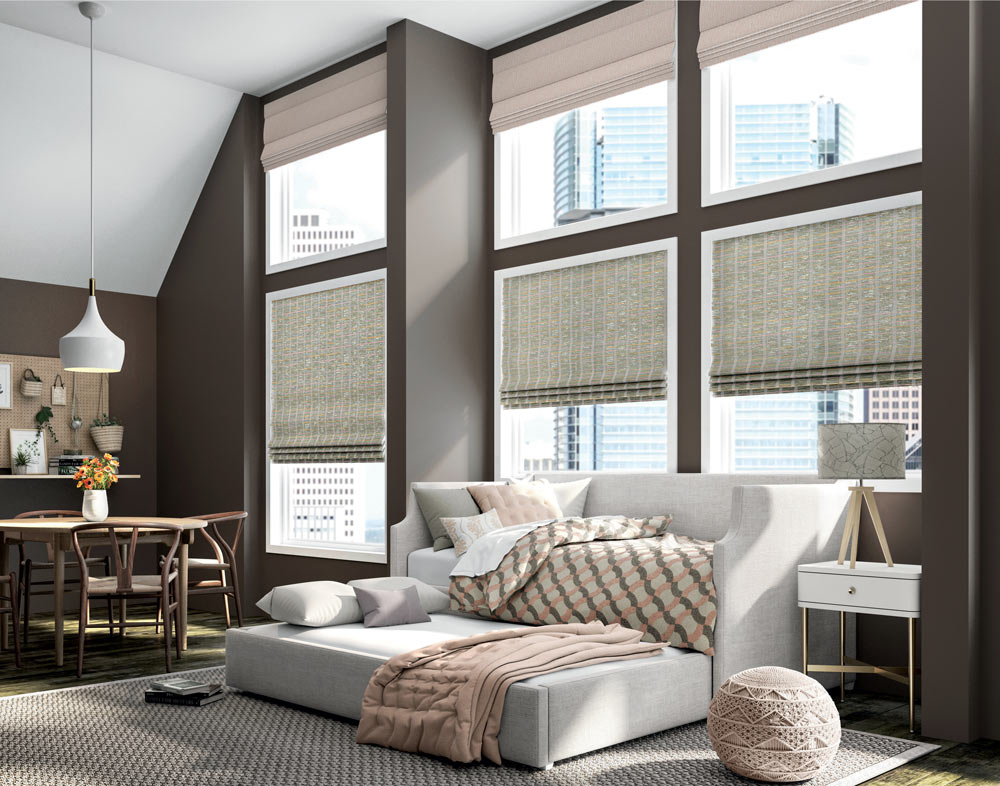 Custom window treatment installation in a Coeur d'Alene home showing precise fit and professional finish